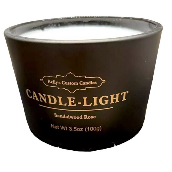 Kelly's Custom Candles Scented Candle Butterfly Spinner Sandalwood Rose 3.5oz - Picture 3 of 4